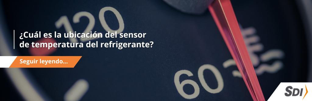 Cuál es la ubicación del sensor de temperatura del refrigerante