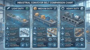 comparativo conveyor industrial carga ligera mediana pesada diferencia