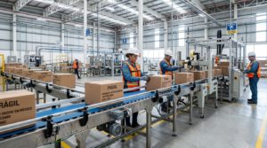 conveyors industriales de carga mediana linea empaque manufactura Mexico