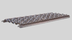 kate wheel conveyor gravedad Omni Metalcraft muelle carga descarga camión