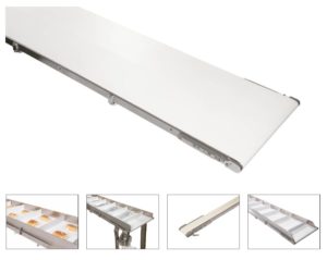 Dorner AquaGard LP conveyor sanitario bajo perfil acero inoxidable linea alimentos