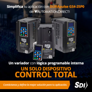 ariador de frecuencia con plc integrado cómo el DURApulse GS4 simplifica el control industrial