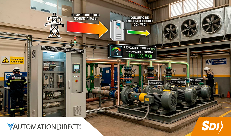 variadores de frecuencia en producción industrial variador de frecuencia planta industrial SDI