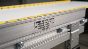 marco lateral identificación componentes refacciones para conveyor Dorner 