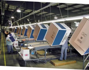 componentes de conveyor Pacline sistema aereo PAC-LINE planta industrial overhead