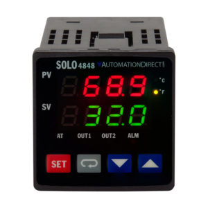 controlador de temperatura SOLO SL4848 panel industrial 1-16 DIN display LED PID