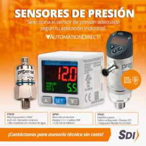 tipos de sensores de presión industrial