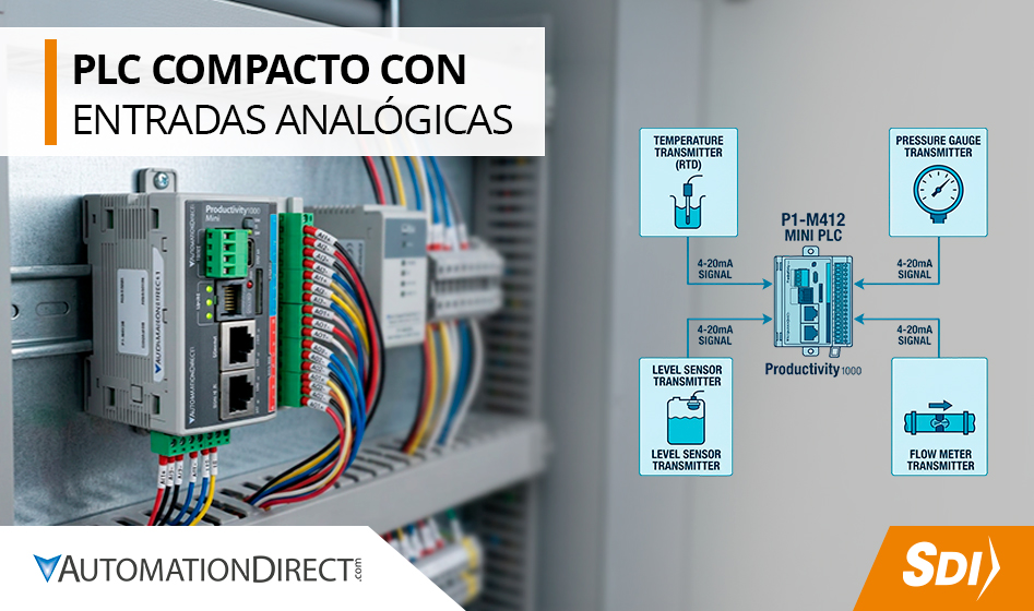 Las 4 variables de proceso que puedes controlar con un plc con entradas analógicas integradas sdi